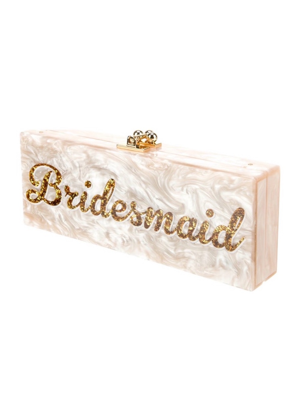 BRIDAL SLIM FLAVIA BOX CLUTCH